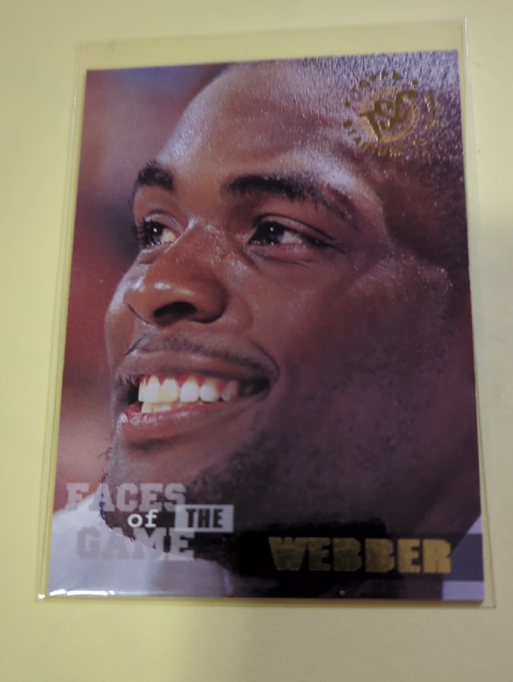 Faces of the Game WEBBER Basketball Card - Close-Up Portrait #362 NM